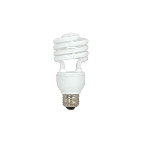 Satco 18W T2 Compact Fluorescent Light Bulb with Medium Base